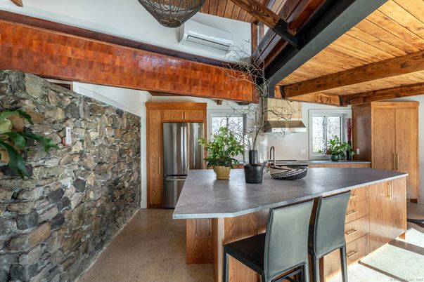 Interior, Kitchen, Stainless Steel Appliances, Stone Walls, Wooden Beams, Wooden Ceilings