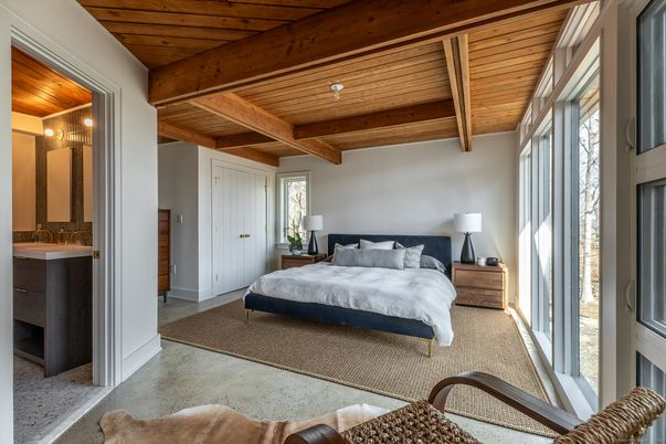 Bedroom, Interior, Wooden Beams, Wooden Ceilings