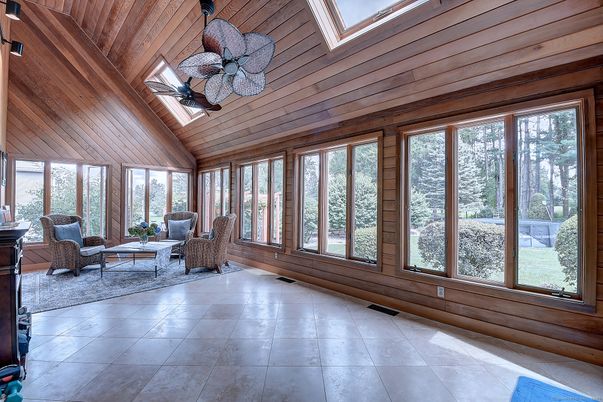 Interior, Living room, Sun Room, Wooden Ceilings, Wooden Walls