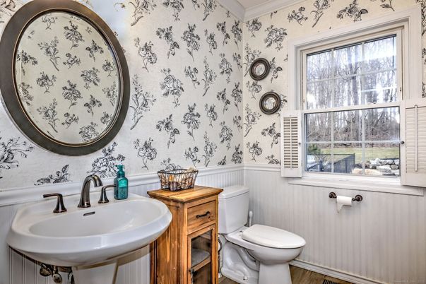 Bathroom, Interior, Wood Texture Flooring