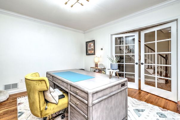 Home Office, Interior, Wood Texture Flooring
