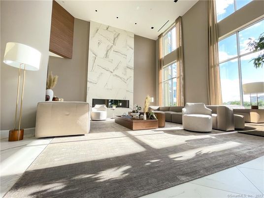Fireplace, Interior, Living room, Marble, Marble Walls, Recessed Lighting