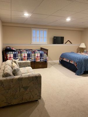 Bedroom, Interior, Recessed Lighting