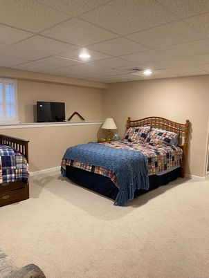 Bedroom, Interior, Recessed Lighting