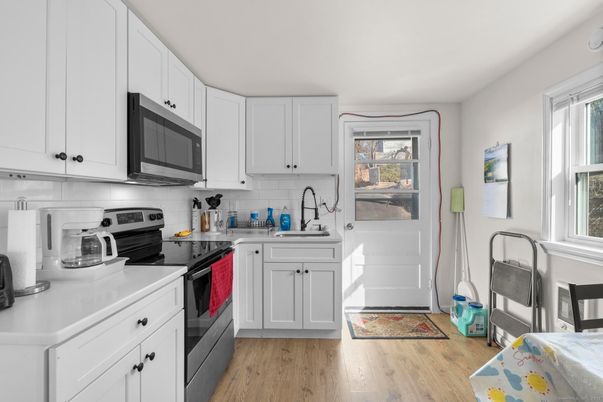 Interior, Kitchen, Wood Texture Flooring