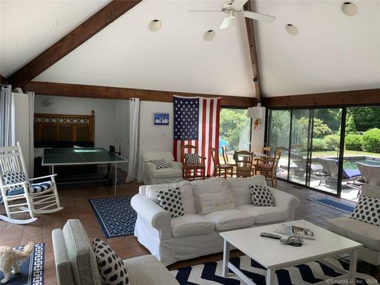 Dining room, Game Room, Interior, Living room, Wooden Beams