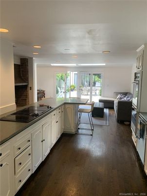 Interior, Kitchen, Living room, Recessed Lighting, Wood Texture Flooring