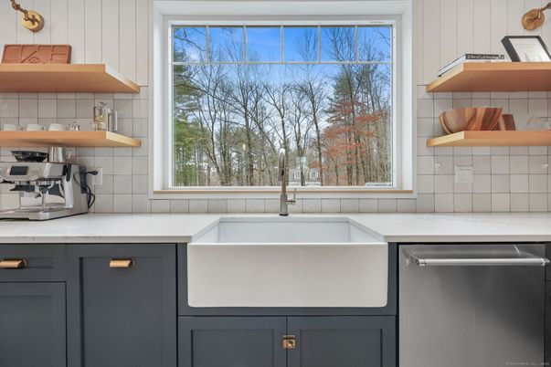Interior, Kitchen, Stainless Steel Appliances, Tile Countertops