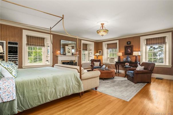 Bedroom, Fireplace, Interior, Living room, Wood Texture Flooring, Wooden Walls