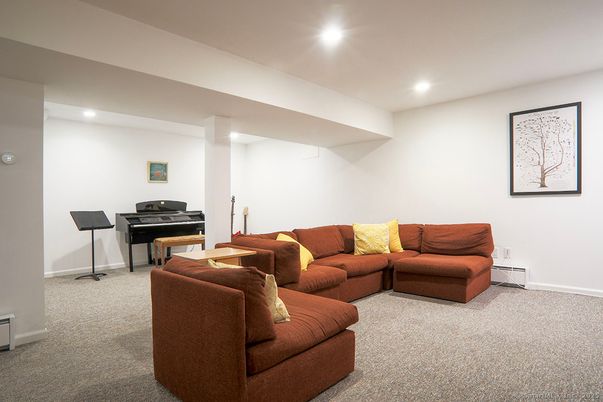 Interior, Living room, Piano, Recessed Lighting