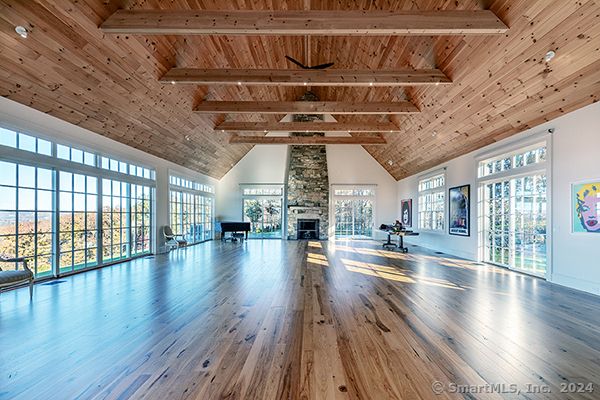 Fireplace, Interior, Piano, Wooden Beams, Wooden Ceilings, Wood Texture Flooring