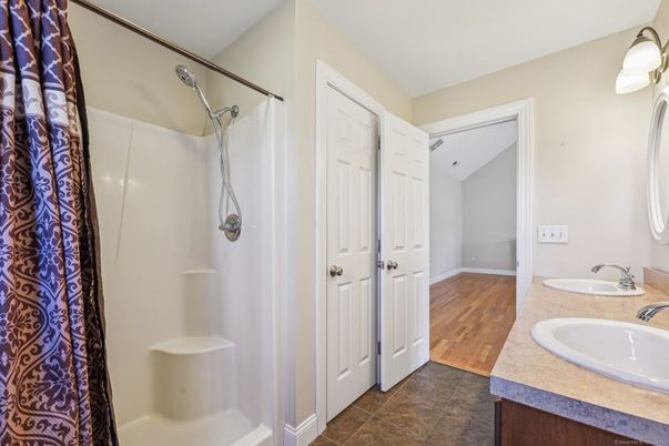 Bathroom, Interior, Wood Texture Flooring