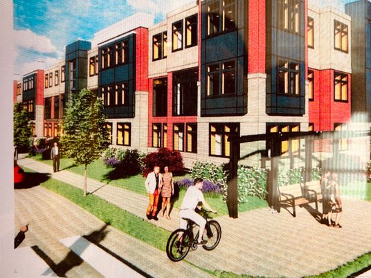 Exterior, Facade, Brick Facade, Rowhouse