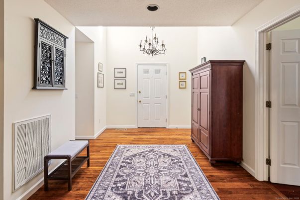 Chandelier, Interior, Wood Texture Flooring
