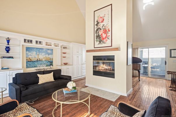 Fireplace, Interior, Living room, Wood Texture Flooring