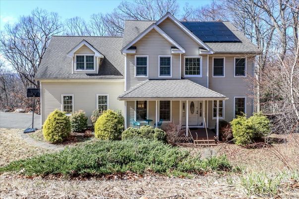 Exterior, Facade, Solar Panels, Farmhouse