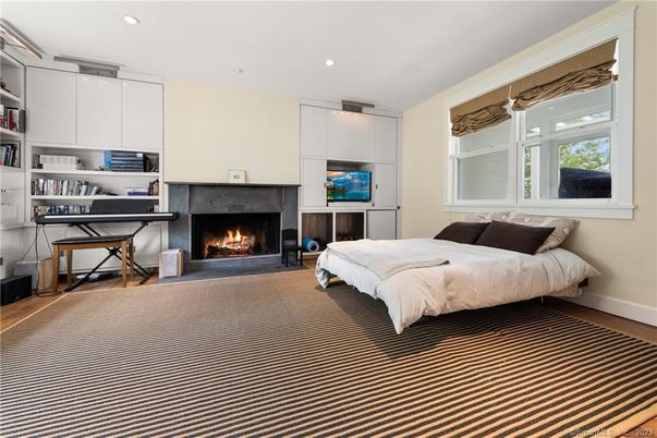 Bedroom, Fireplace, Interior, Recessed Lighting