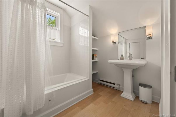 Bathroom, Interior, Wood Texture Flooring
