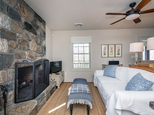 Fireplace, Interior, Living room, Stone Walls