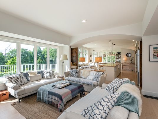 Interior, Kitchen, Living room, Pendant Lights, Recessed Lighting, Wood Texture Flooring