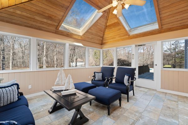 Interior, Living room, Sun Room, Wooden Ceilings