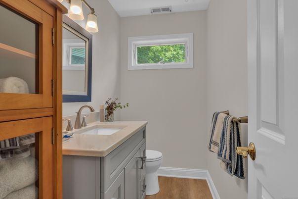 Bathroom, Interior, Wood Texture Flooring