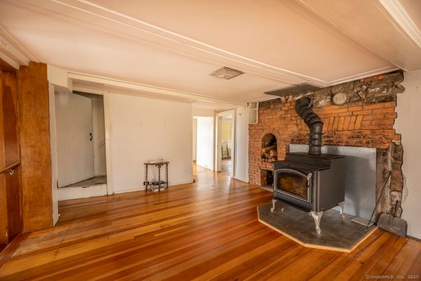Fireplace, Interior, Stone Walls, Wood Texture Flooring