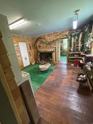Fireplace, Interior, Wood Texture Flooring, Wooden Walls