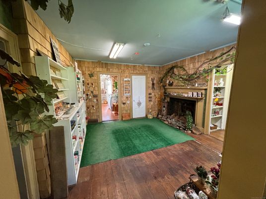 Fireplace, Interior, Wood Texture Flooring, Wooden Walls