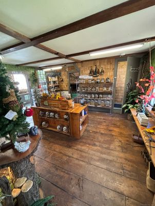 Interior, Stone Walls, Wooden Beams, Wood Texture Flooring