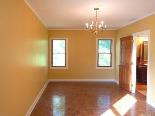 Chandelier, Empty room, Interior, Wood Texture Flooring