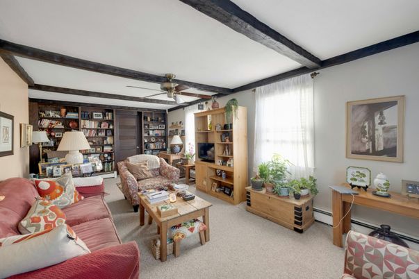 Interior, Living room, Wooden Beams