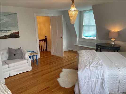 Bedroom, Chandelier, Interior, Wood Texture Flooring
