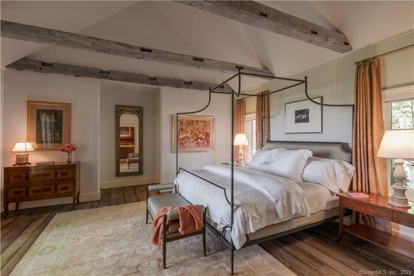 Bedroom, Interior, Wooden Beams, Wood Texture Flooring