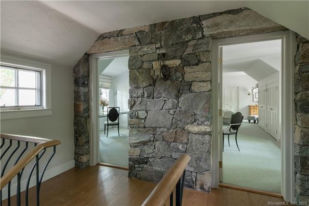 Interior, Stone Walls, Wood Texture Flooring