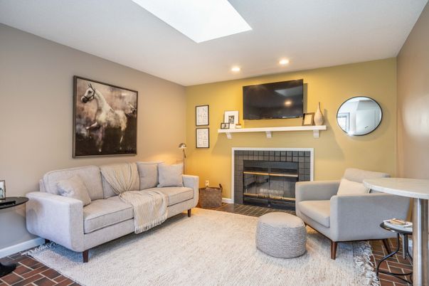 Fireplace, Interior, Living room, Recessed Lighting