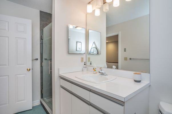 Bathroom, Dual Sink Vanities, Glass Shower, Interior