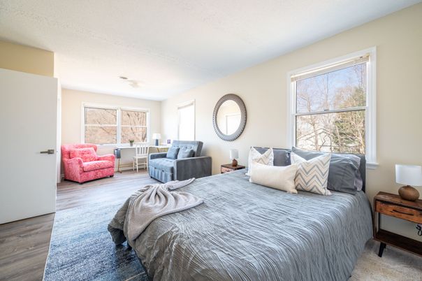 Bedroom, Interior, Wood Texture Flooring
