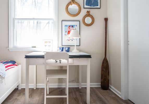 Home Office, Interior, Wood Texture Flooring