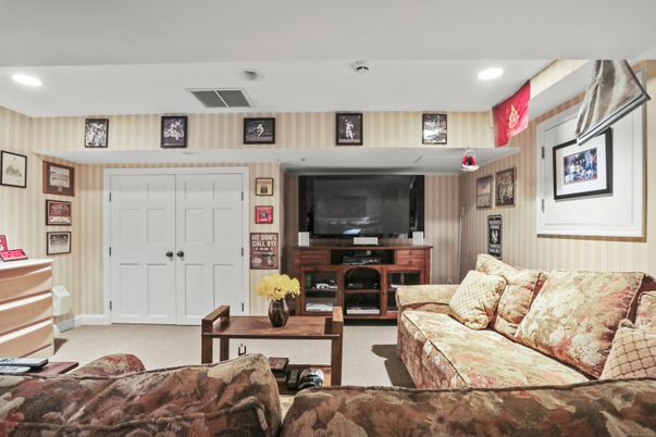 Interior, Living room, Recessed Lighting