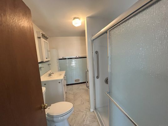 Bathroom, Glass Shower, Interior, Marble