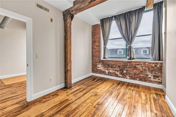 Empty room, Interior, Stone Walls, Wood Texture Flooring