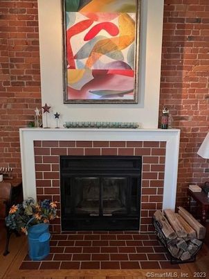 Fireplace, Interior, Stone Walls, Wood Texture Flooring