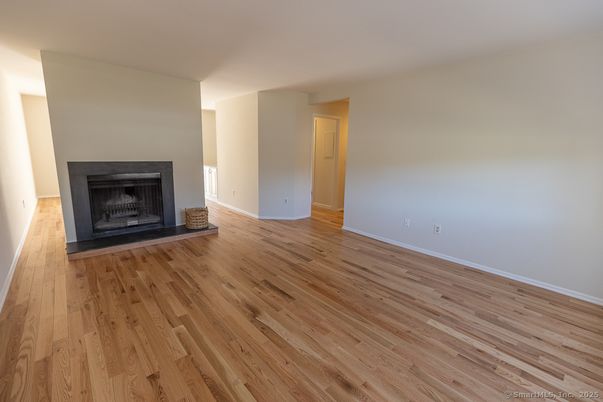 Empty room, Fireplace, Interior, Wood Texture Flooring