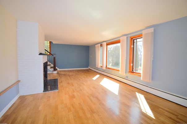Empty room, Fireplace, Interior, Wood Texture Flooring