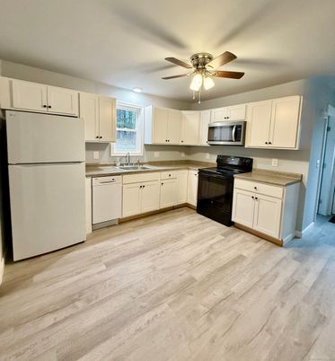 Interior, Kitchen, Wood Texture Flooring
