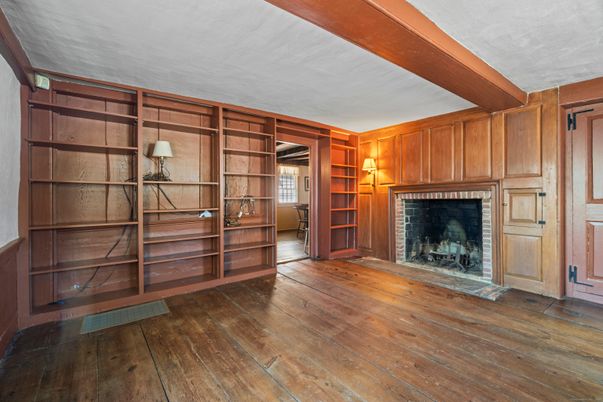 Fireplace, Interior, Wooden Beams, Wood Texture Flooring, Wooden Walls