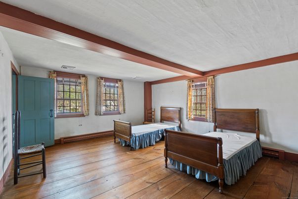 Bedroom, Interior, Wooden Beams, Wood Texture Flooring