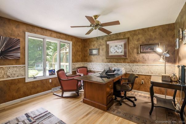 Home Office, Interior, Wood Texture Flooring