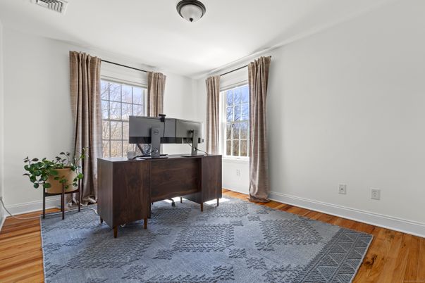 Home Office, Interior, Wood Texture Flooring